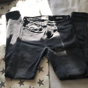 Frame Le High Skinny jeans in a medium gray